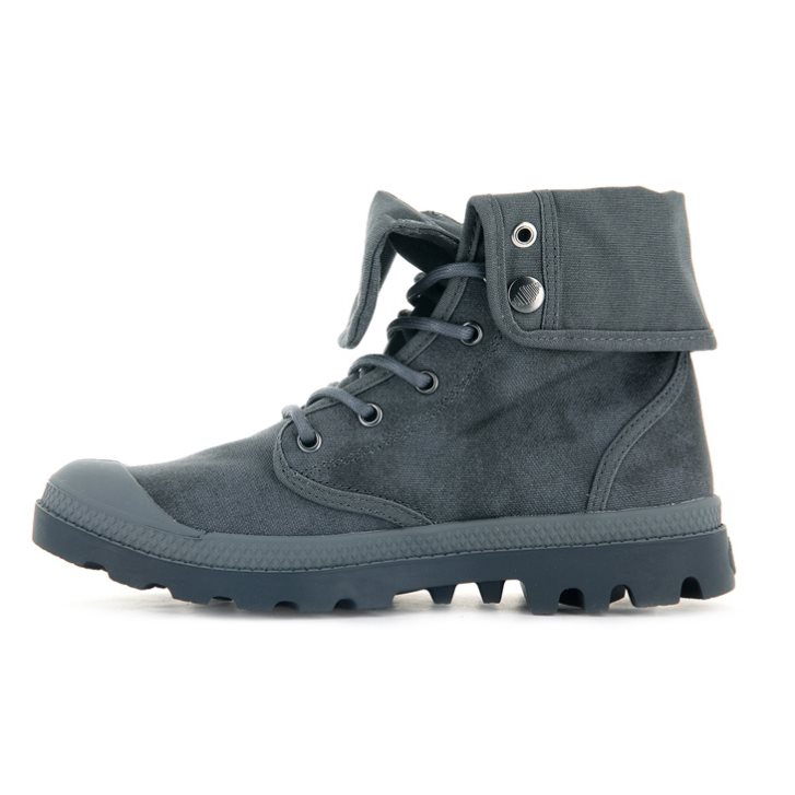 Dámské Boty Palladium Pampa Baggy WAX Tmavě Šedé | CZ BJF-57V